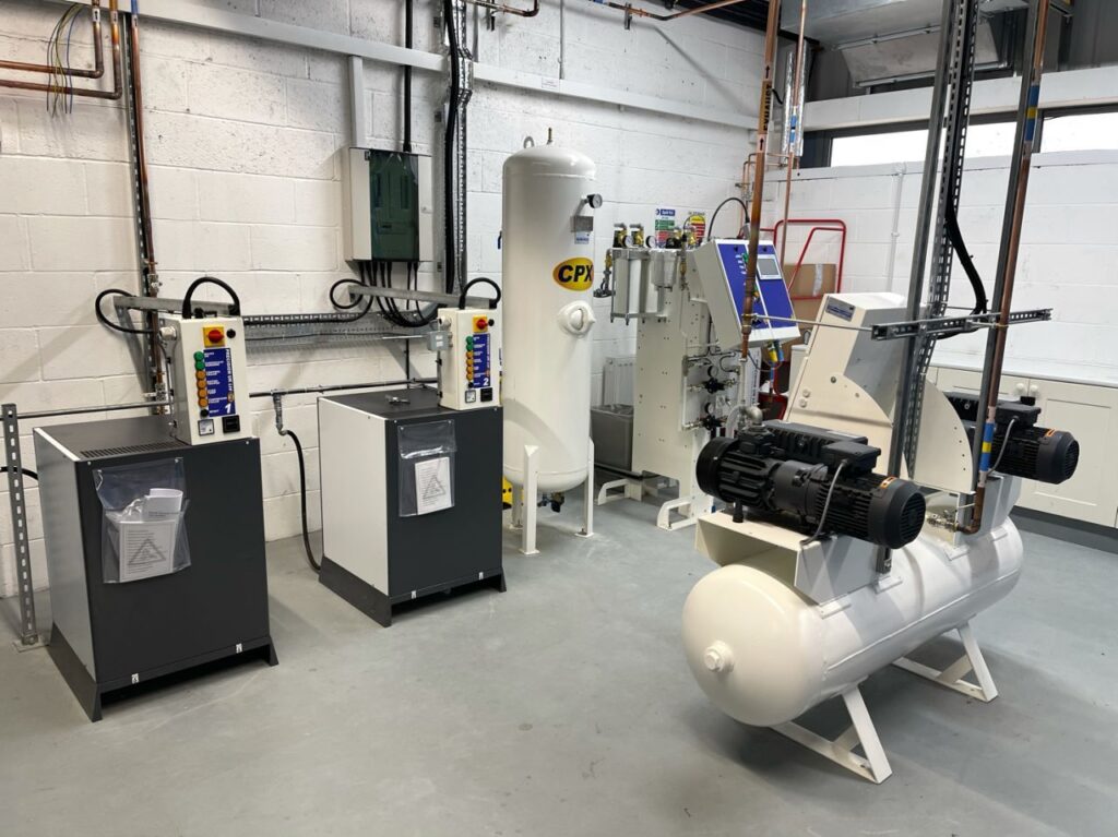 medical gas production plants- medical air and medical vacuum plant